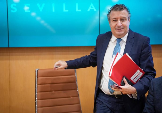 Archivo - El secretario general del PSOE hispalense y presidente de la Diputación de Sevilla, Javier Fernández