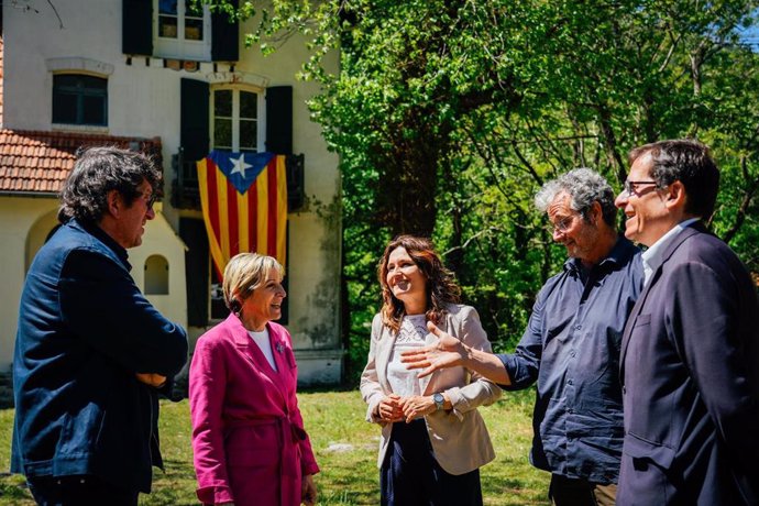 La consellera Laura Vilagrà, en la Casa Macià de Prats de Molló