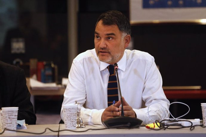 Valparaiso, 8 de mayo 2024 Javier Macaya durante la Comision Mixta de Salud en el Senado  Sebastian Cisternas/Aton Chile