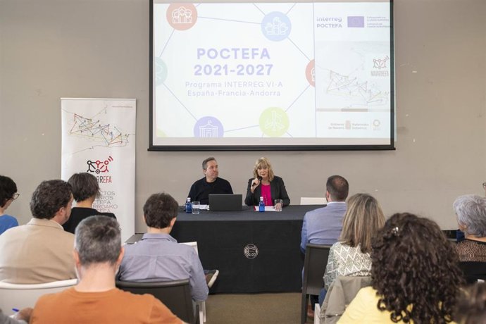 La consejera Ana Ollo en su intervención en el foro 'Navarrefa'.