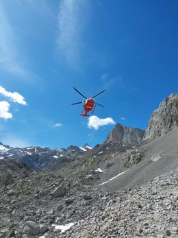 Intervención del 112 en la Vueltona, en los Picos de Europa