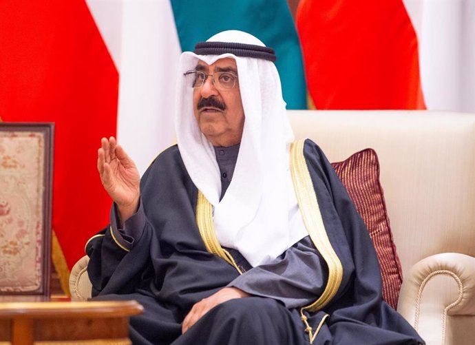Archivo - El emir de Kuwait, el jefe Meshal al Ahmad al Sabá