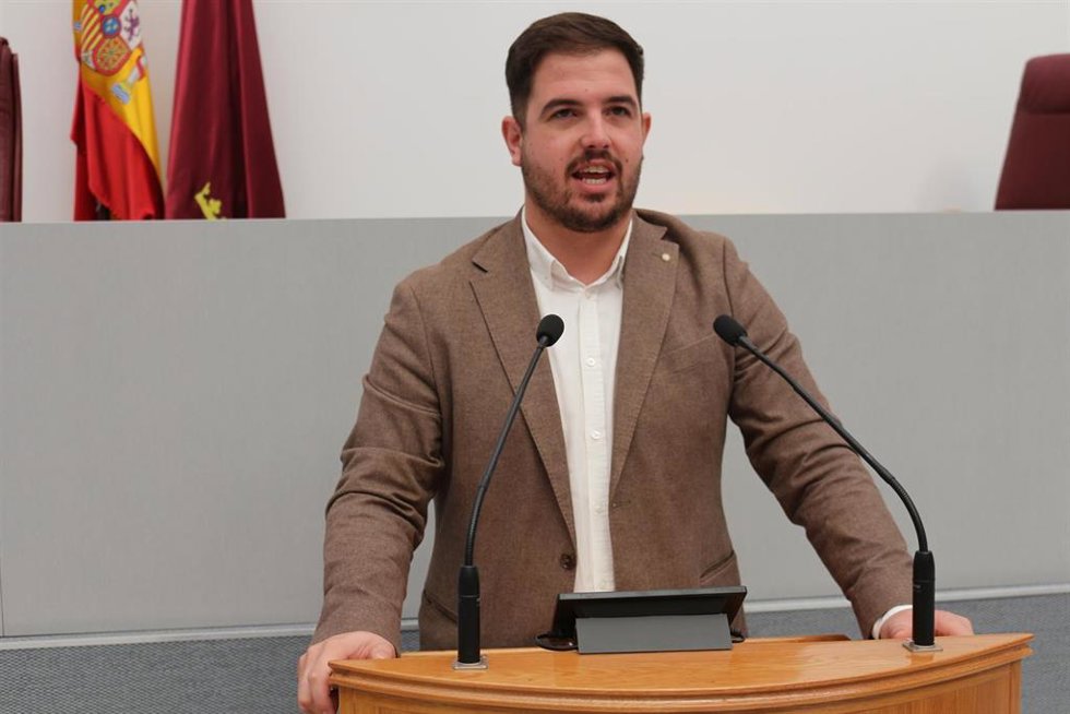 El diputado regional y secretario general de Juventudes Socialistas de la Región de Murcia, Miguel Ortega