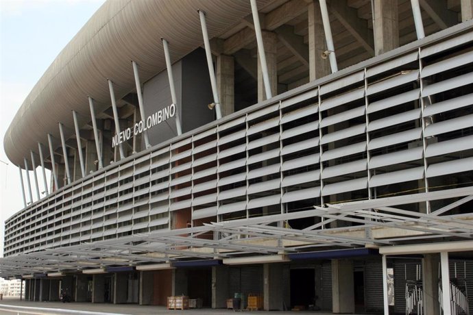 Archivo - Vista exterior del Estadio del Nuevo Colombino de Huelva.