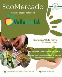 Cartel del EcoMercado de este domingo en Valladolid