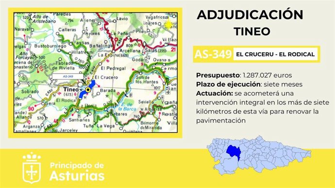 Adjudicación de El Cruceru-El Rodical, en Tineo