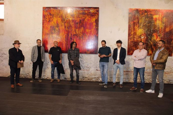 El ILC exhibe en el monasterio de Sandoval la obra de los artistas leoneses Cuenllas, Santocildes y Juanma Robles