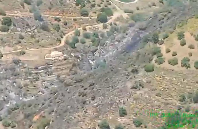 Vista de la zona afectada.