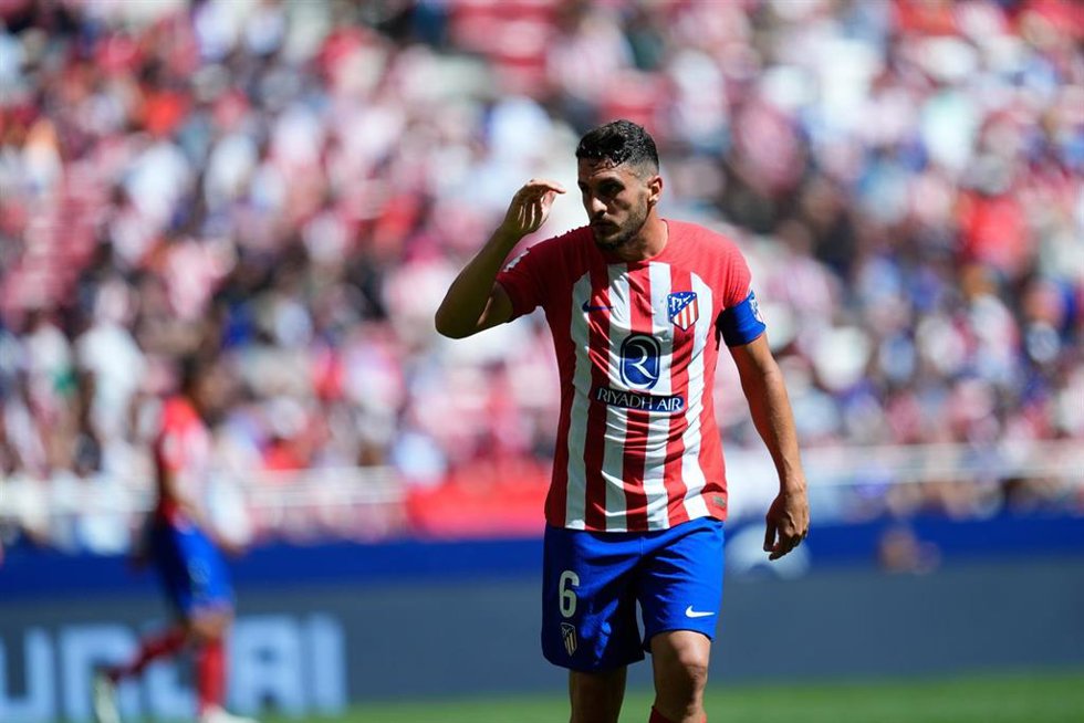Koke Resurrección, en un partido con el Atlético de Madrid.