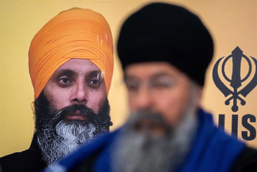 Imagen de Hardeep Singh Nijjar, líder de la comunidad sij en Canadá.     