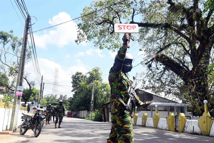 Archivo - Imagen de archivo de una operación policial en Sri Lanka 