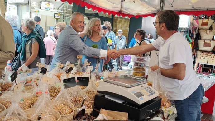 El portavoz de MÉS en el Consell, Jaume Alzamora, en una Fira