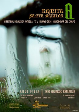 Cartel del Festival de Música Antigua en Almodóvar del Campo.