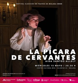 Cartel de 'La Pícara de Cervantes', que se repsentará en el MVA el miércoles 15 de mayo.