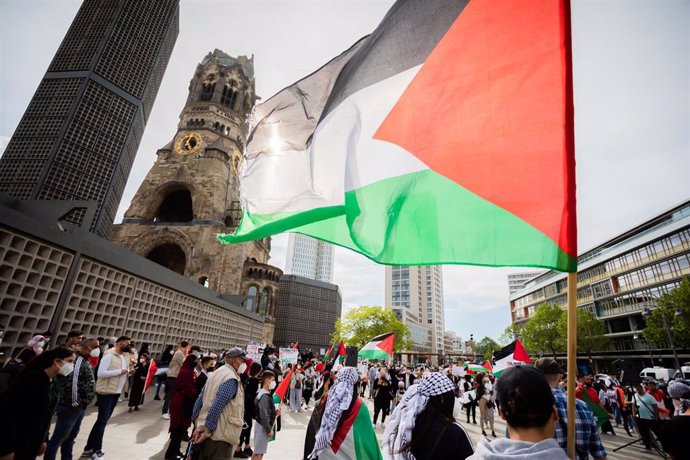 Archivo - Manifestación propalestina en Berlín