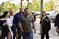 Abascal llega a la sede electoral de Vox en Barcelona con sensaciones "positivas"