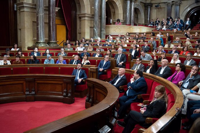 Archivo - Hemicicle del Parlament