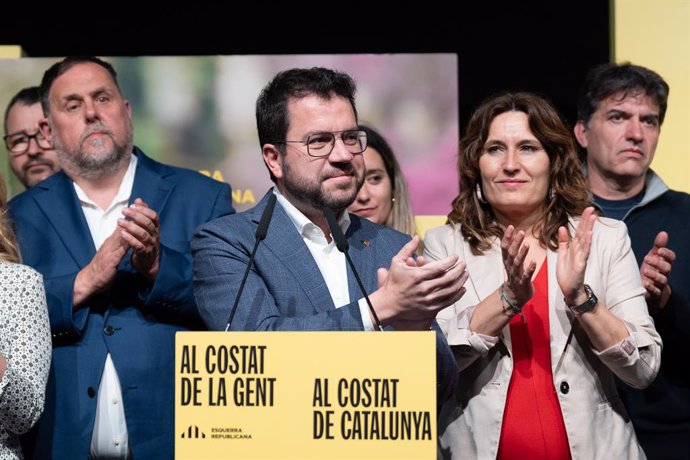 El president de la Generalitat i candidat d'ERC a les eleccions catalanes, Pere Aragonès
