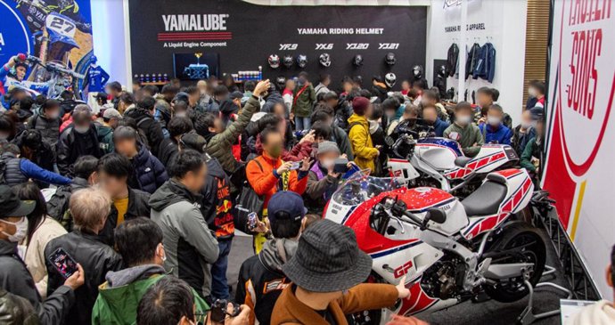 Celebración de presentación de las motocicletas de Yamaha