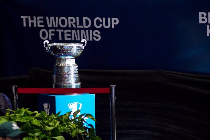 Archivo - Detail of trophy during tennis match between Poland and Spain The Billie Jean King Cup Finals 2023 at La Cartuja stadium on November 10, 2023, in Sevilla, Spain