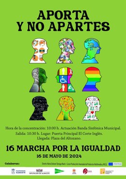 Cartel de la XVI Marcha por la Igualdad de Albacete.