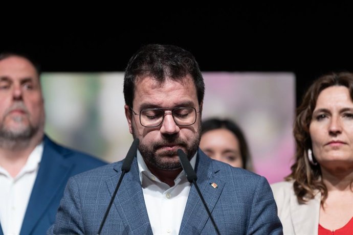 El president de la Generalitat de Catalunya i candidat d'ERC a la reelecció, Pere Aragonès.