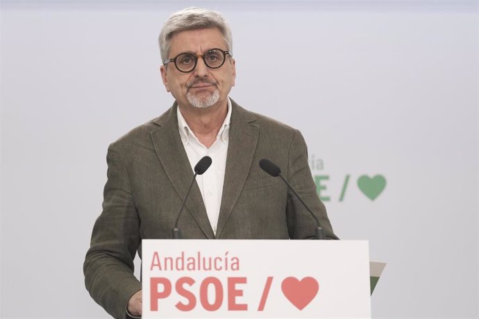 El portavoz adjunto del PSOE-A, Josele Aguilar, este lunes