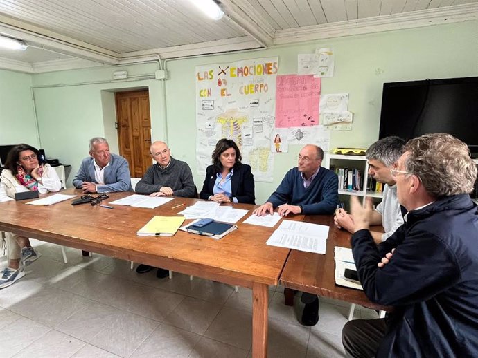 Beatriz Polledo, en el centro