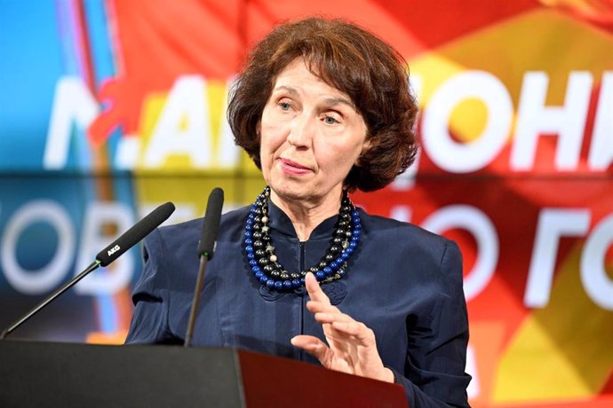 Gordana Siljanovska Davkova, presidenta de Macedonia del Norte