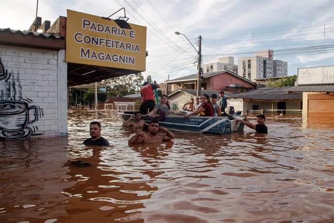 Inundaciones en Río Grande del Sur.