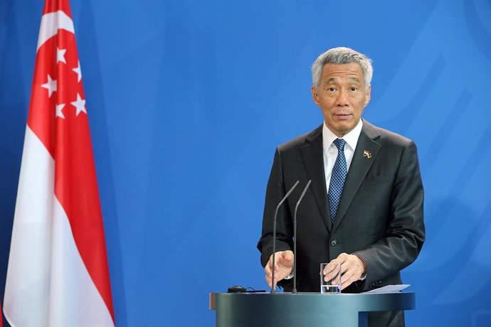 Archivo - FILED - 06 July 2017, Berlin: Singaporean Prime Minister Lee Hsien Loong gives a statement in Berlin. Photo: Wolfgang Kumm/dpa