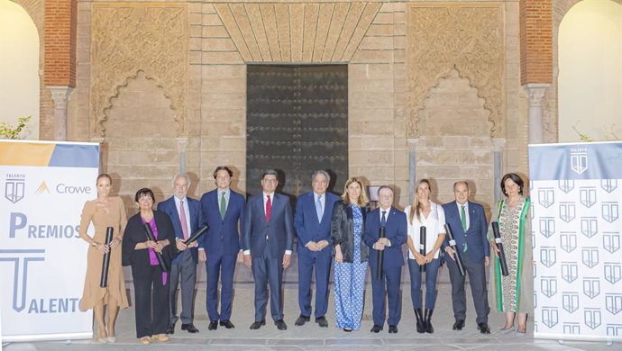Los galardonados en el Real Alcázar de Sevilla