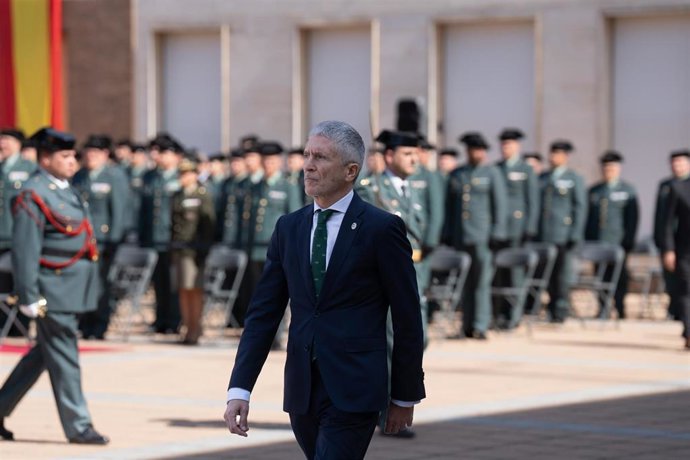 Archivo - El ministro de Interior, Fernando Grande-Marlaska, a su llegada al acto de toma de posesión del nuevo jefe de la Guardia Civil en Cataluña