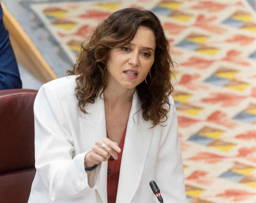 La presidenta de la Comunidad de Madrid, Isabel Díaz Ayuso.