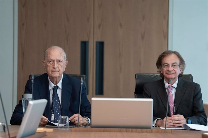 El presidente de Colonial, Juan José Brugera, y el consejero delegado, Pere Viñolas.