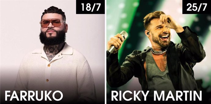 Ricky Martín vuelve a Starlite el 25 de julio y Farruko actuará por primera vez el día 18 de ese mes.