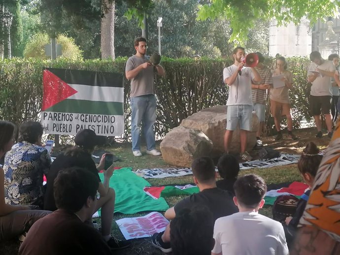 Asamblea del colectivo colectivo PalestinUS en la Universidad hispalense