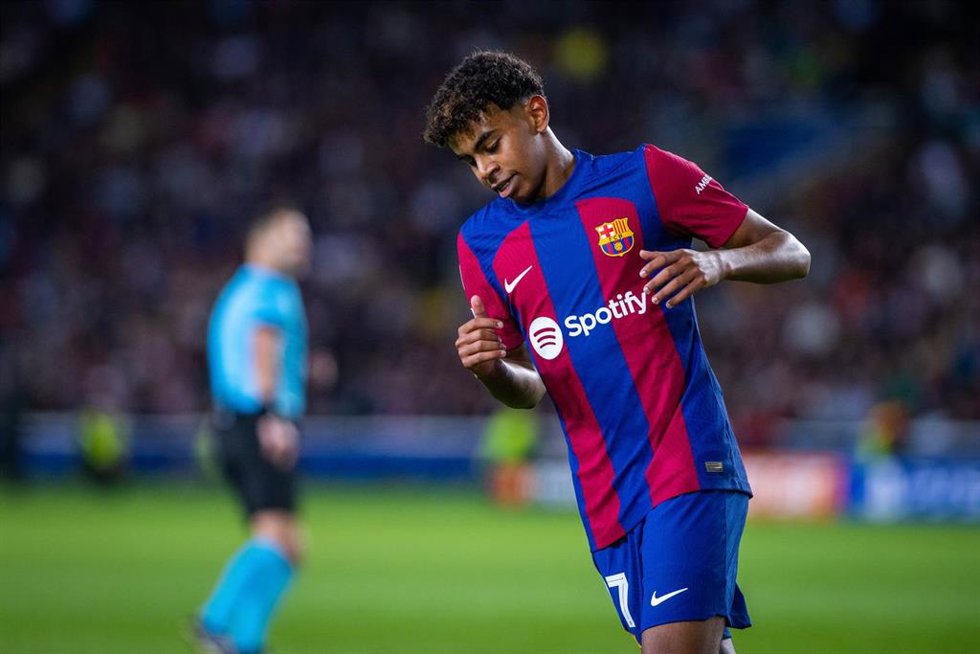 Archivo - Lamine Yamal con el FC Barcelona