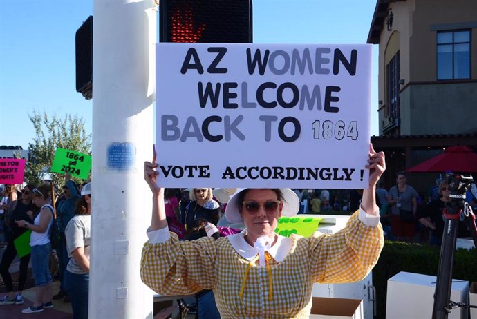 Manifestación contra la ley del aborto en Arizona (EEUU)