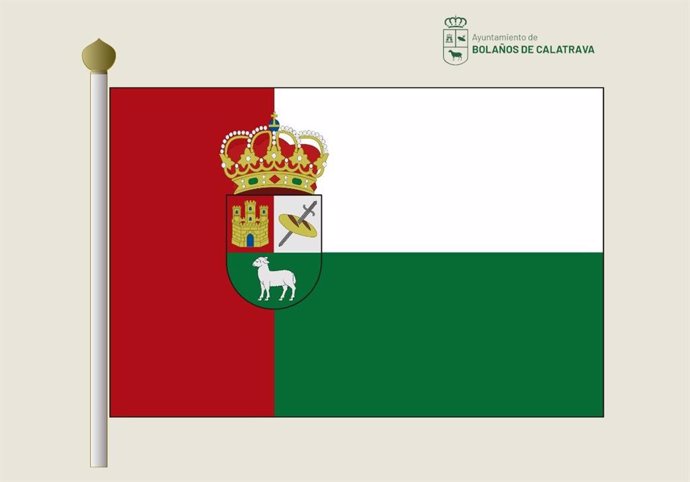 Bandera de Bolaños de Calatrava.