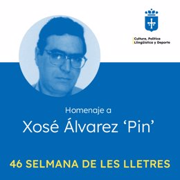 Cartel de homenaje a Xosé Álvarez 'Pin'