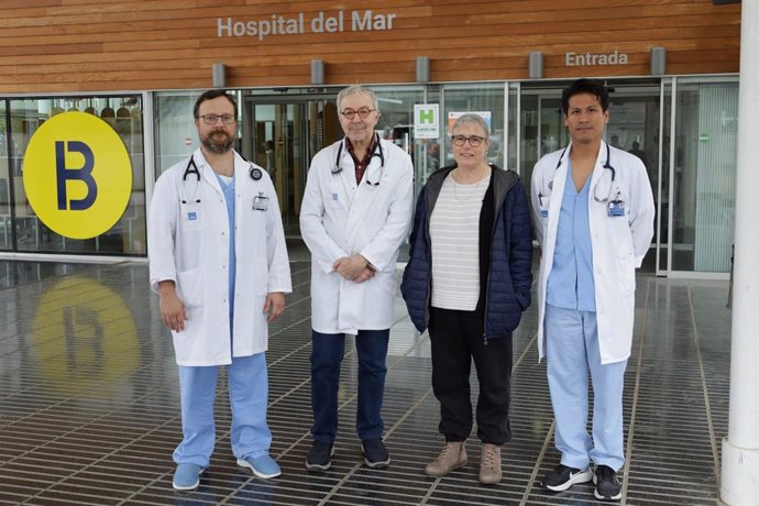 Los investigadores del Servicio de Neumología del Hospital del Mar Sergi Pascual, Joaquim Gea, Carme Casadevall y Oswaldo Antonio Caguana