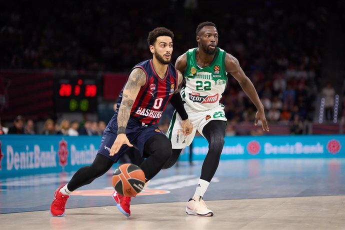 Archivo - Markus Howard durante el Baskonia-Panathinaikos de la Euroliga 23-24