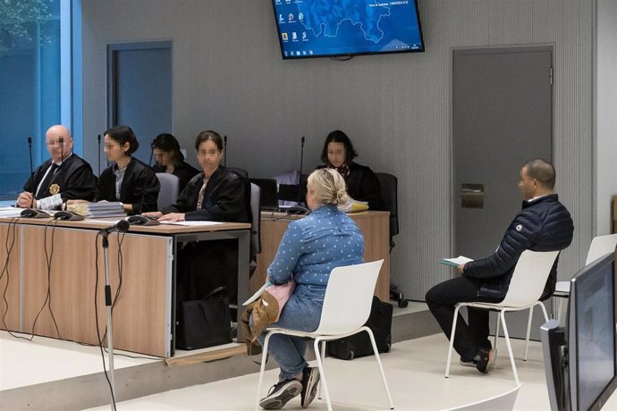 Los acusados durante un juicio por el asesinato de un profesor de la Universidad de la Rioja, a 13 de mayo de 2024, en Logroño, La Rioja (España).