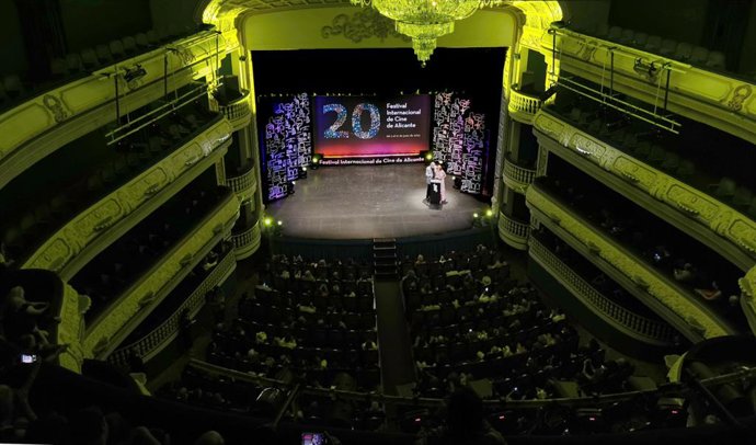 Imatge d'arxiu de la gala inaugural del Festival Internacional de Cine d'Alacant en 2023.