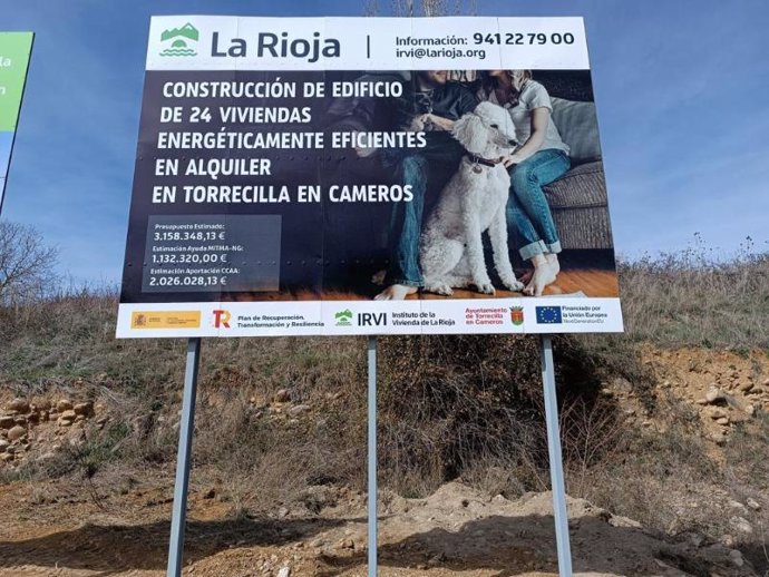 El IRVI formaliza el contrato para la redacción del proyecto de construcción de 24 viviendas de alquiler asequible en Torrecilla en Cameros