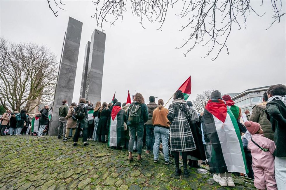 Archivo - Concentración propalestina en La Haya, Países Bajos