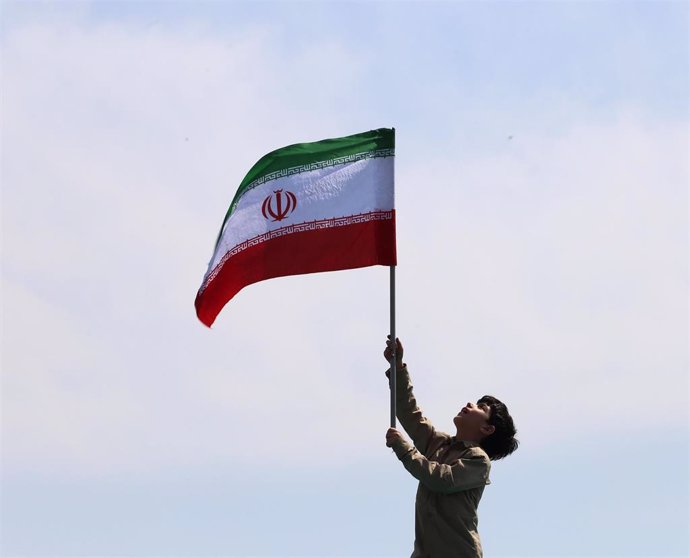Imagen de archivo de una bandera de Irán.