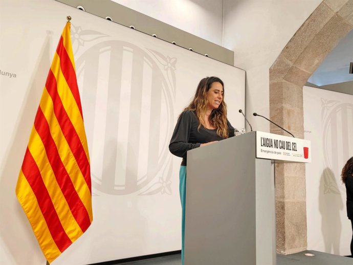 La portavoz del Govern, Patrícia Plaja, en rueda de prensa tras la reunión del Consell Executiu, a 14 de mayo de 2024.
