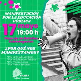 Cartel de la manifestación.